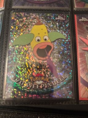 Topps chrome Sparkle Pokémon Weepinbell Holographic Topps Chrome Card